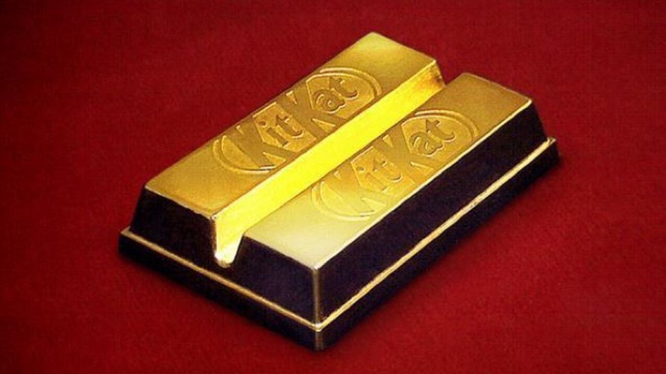 Ediţie limitată de batoane de ciocolată KitKat aurite