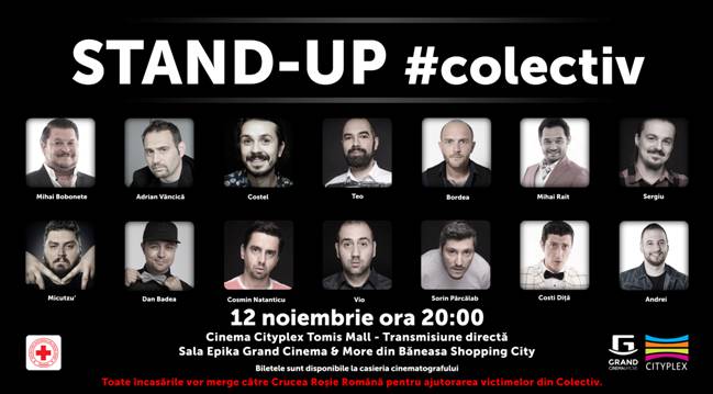 „Stand-up #colectiv”. SHOW CARITABIL