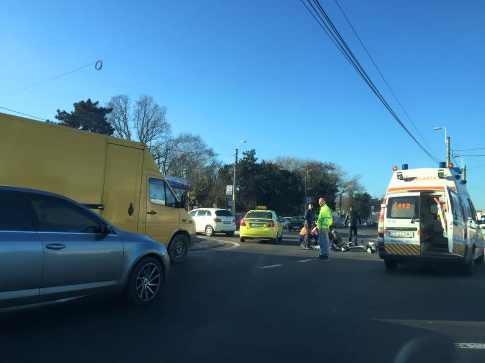 UPDATE – Biciclist băut, rănit în accident rutier de un şofer neatent!
