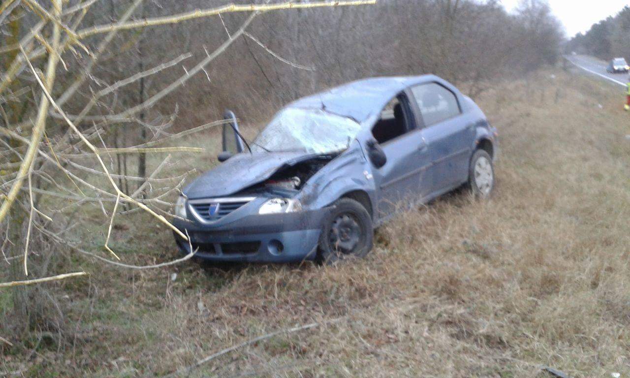 FOTO: Persoană încarcerată. ACCIDENT rutier pe DN3