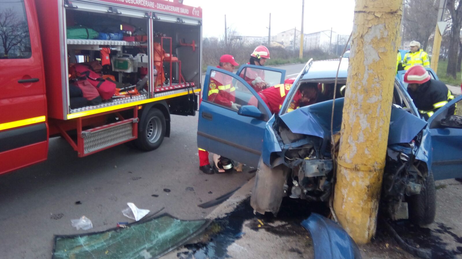 FOTO/VIDEO – Şofer DECEDAT. Accident îngrozitor în cartierul Poarta 6 (update)