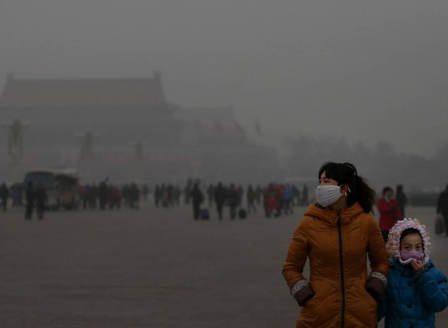 Nou COD ROȘU de poluare la Beijing