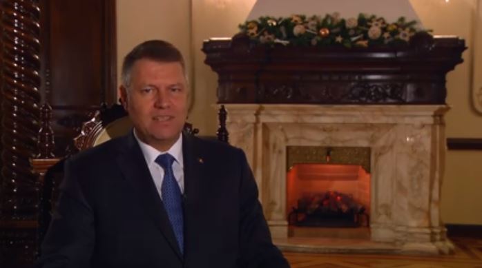 VIDEO: Mesajul de Crăciun al preşedintelui Klaus Iohannis