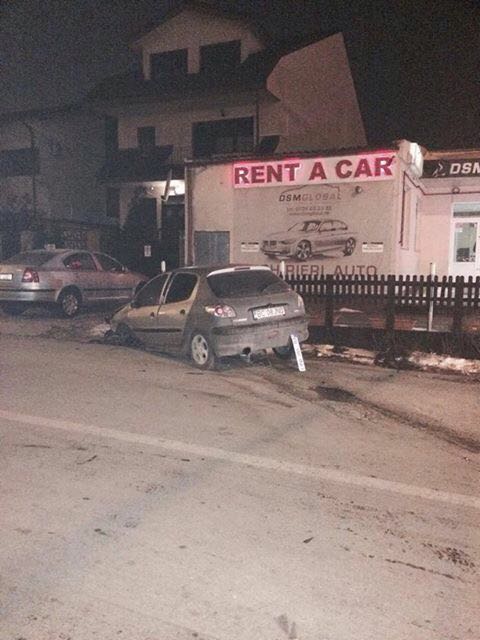 FOTO: Accident rutier pe strada Baba Novac din Constanța