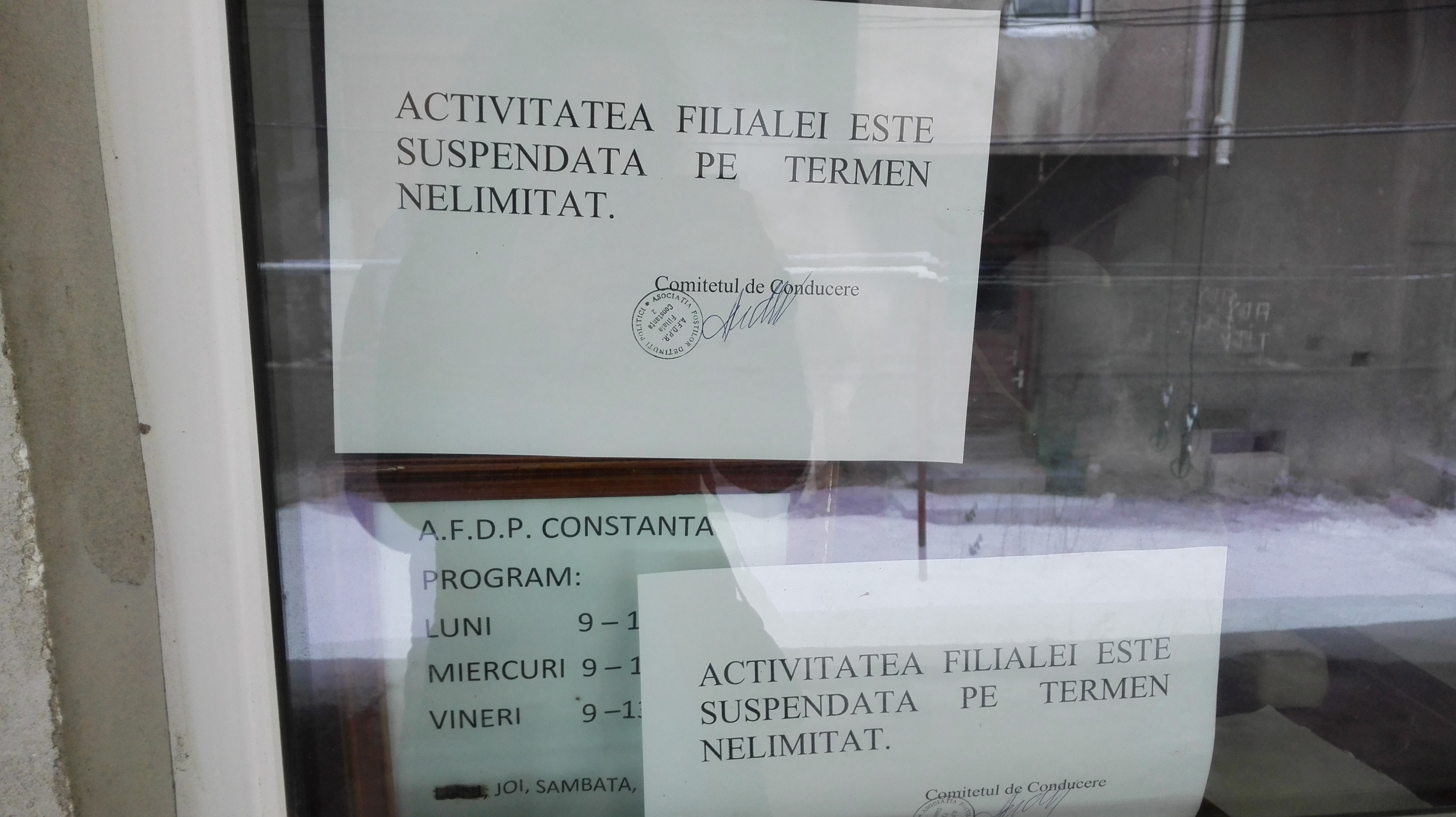 Asociaţia Foştilor Deţinuţi Politici din Constanţa şi-a suspendat activitatea!