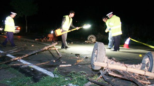 ACCIDENT: Căruţă, făcută surcele între Castelu şi Medgidia
