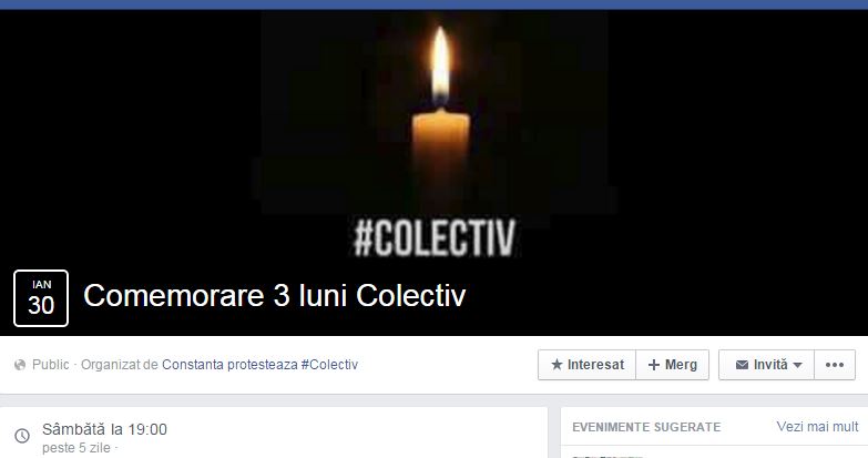 #COLECTIV. Comemorare la 3 luni de la tragedie