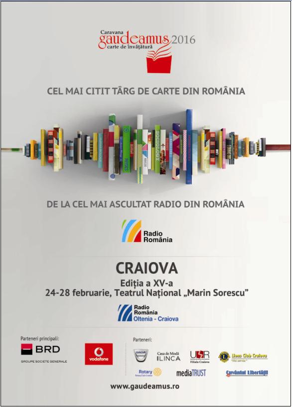 Caravana Gaudeamus 2016 debutează la Craiova cu numeroase surprize