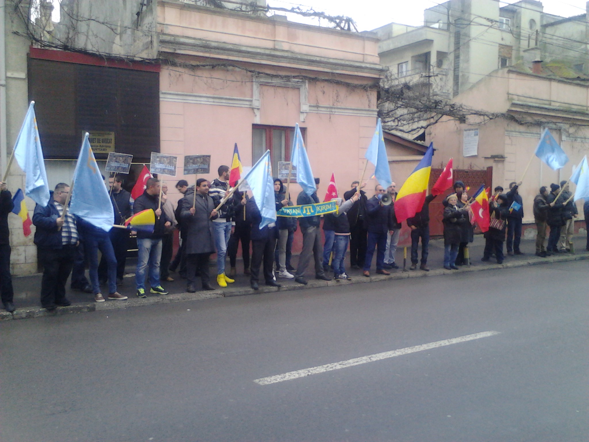 CONSTANȚA: Protest în fața Consulatului Federației Ruse – UDTTMR ia atitudine