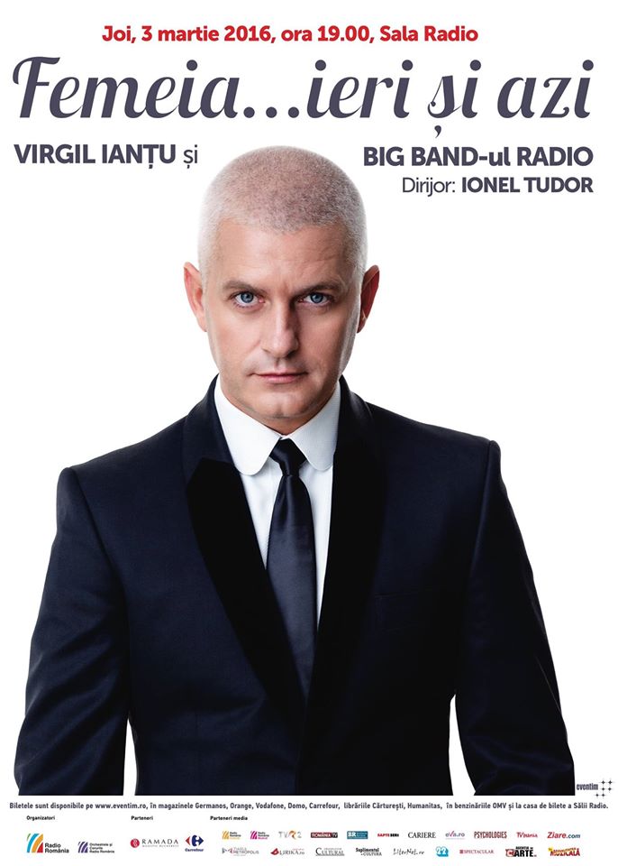 Femeia… ieri şi azi – concert Virgil Ianţu cu Big Band-ul Radio
