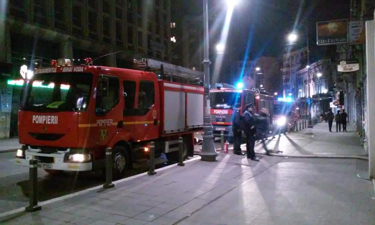 BUCUREȘTI: Incendiu în centrul Capitalei