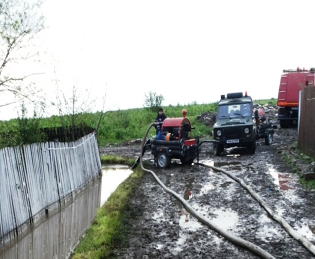 FOTO: Pompierii de la ISU Călărași au intervenit la inundațiile din județ