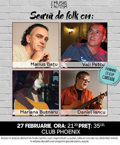 Concert caritabil în clubul Phoenix