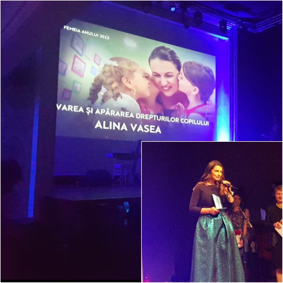 Alina Vasea, câştigătoarea trofeului Femeia Anului 2015