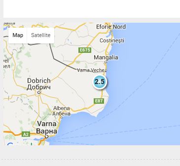 Cutremur în Marea Neagră, aproape de Vama Veche