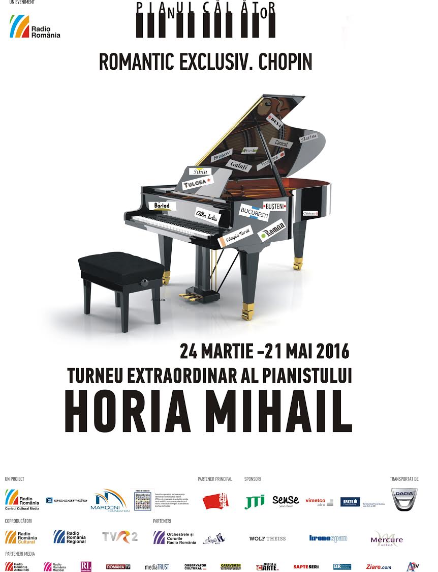 Pianul Călător ajunge mâine seară la Tulcea