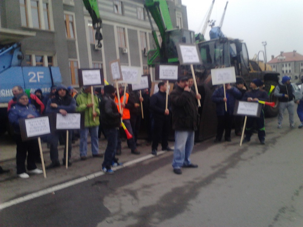 Sindicaliștii au reluat protestele în Portul Constanța