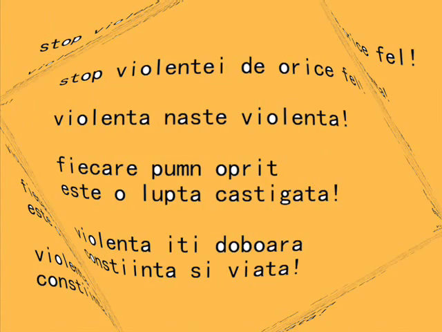 „Stop! Drogurilor şi violenţei!”