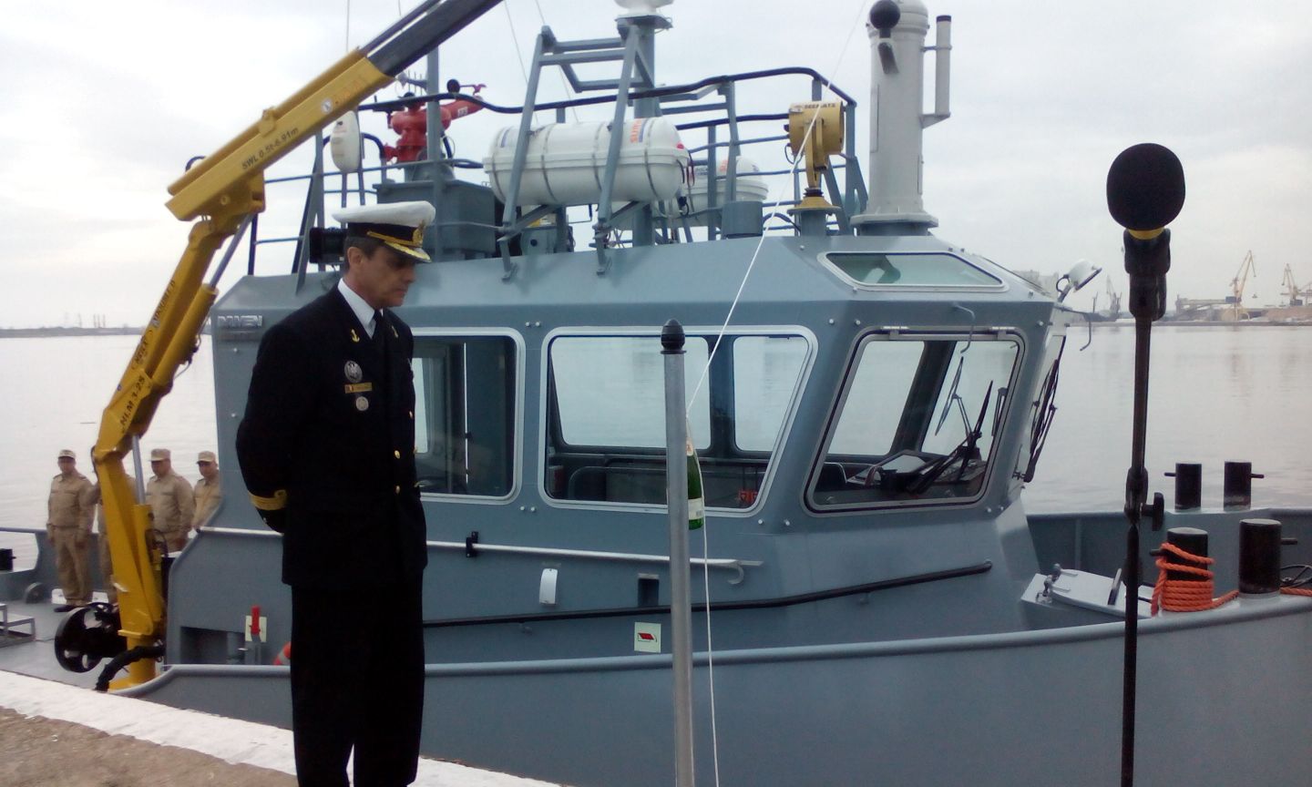 FOTO/VIDEO – Remorcherul maritim „Vârtosul” a primit botezul!