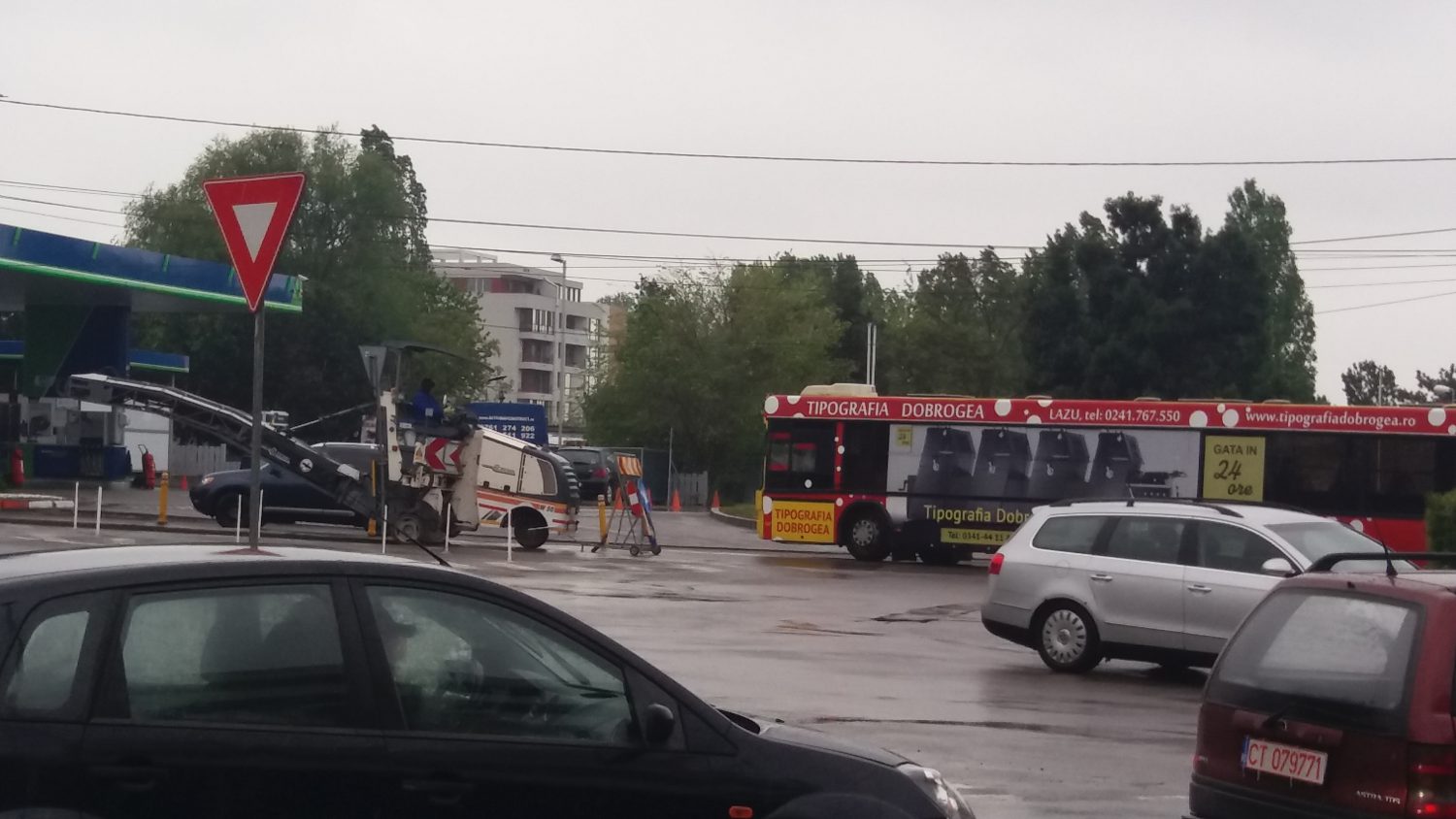 CONSTANȚA. Trafic rutier îngreunat în zona Dobrogea – FOTO