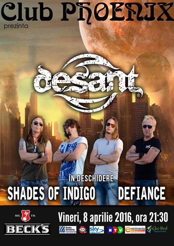 Trupa Desant în concert pe scena clubului Phoenix