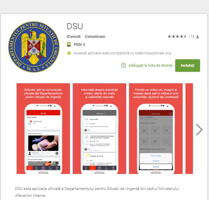 Situații de URGENȚĂ. A fost lansată aplicația DSU pentru telefoane mobile