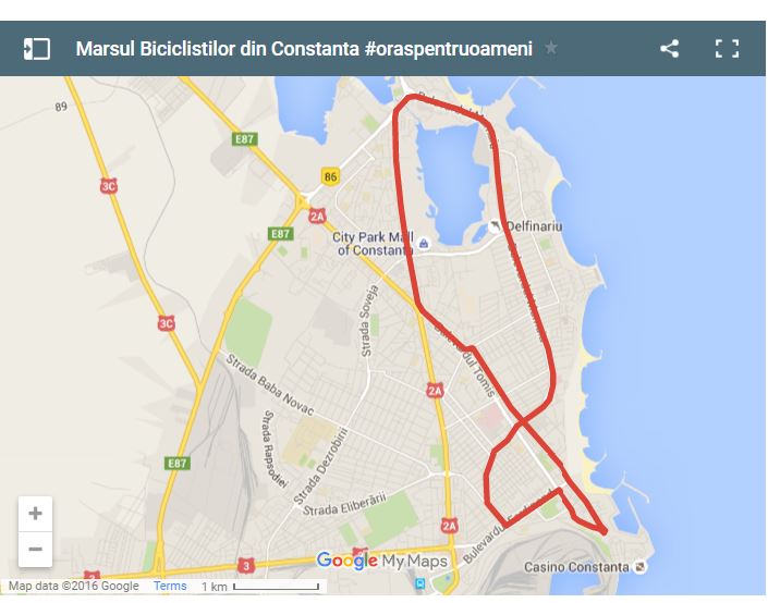 CONSTANȚA. Marșul bicicliștilor
