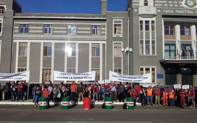 Noi proteste în Portul Constanța