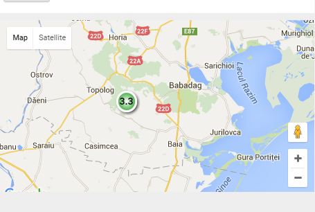 Cutremur de suprafață în județul TULCEA