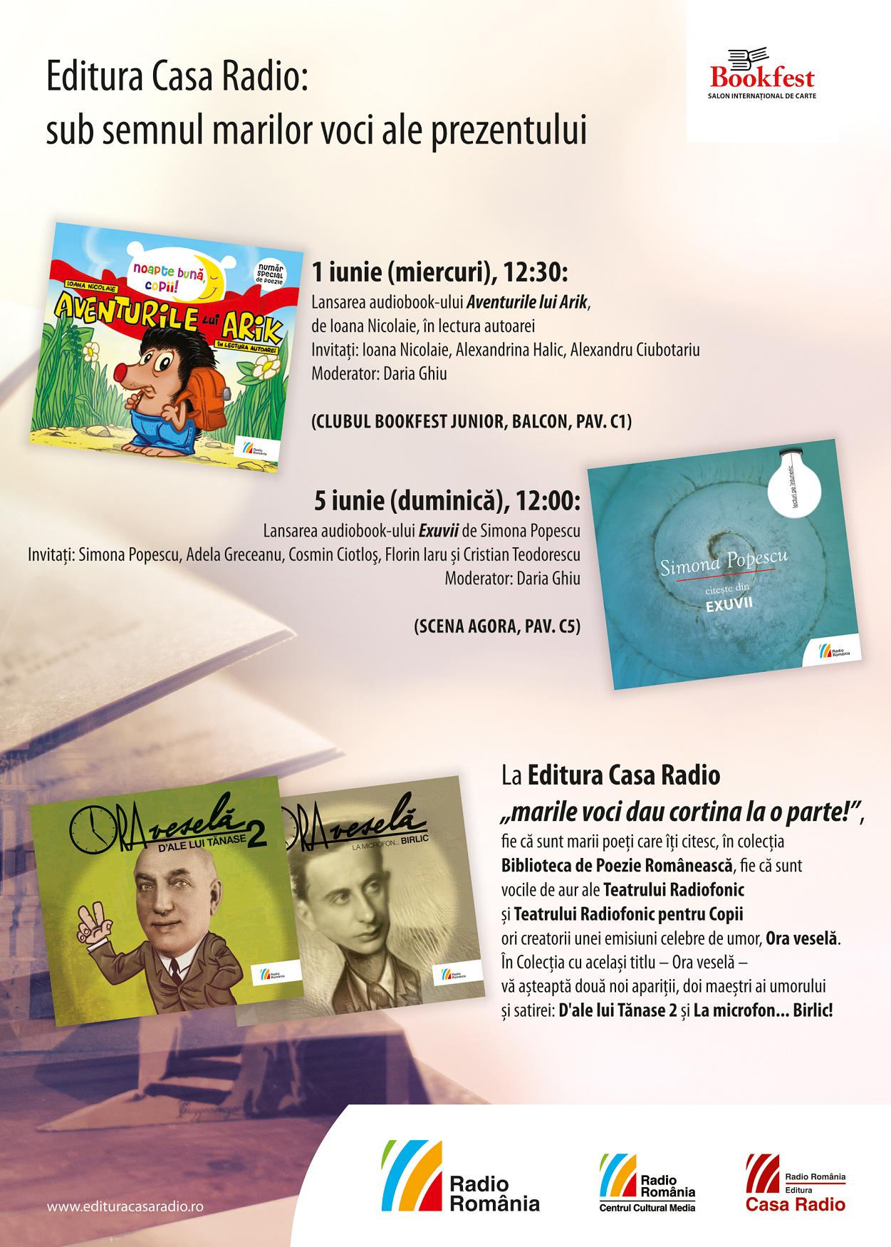 Editura Casa Radio la Salonul Internaţional de Carte Bookfest 2016