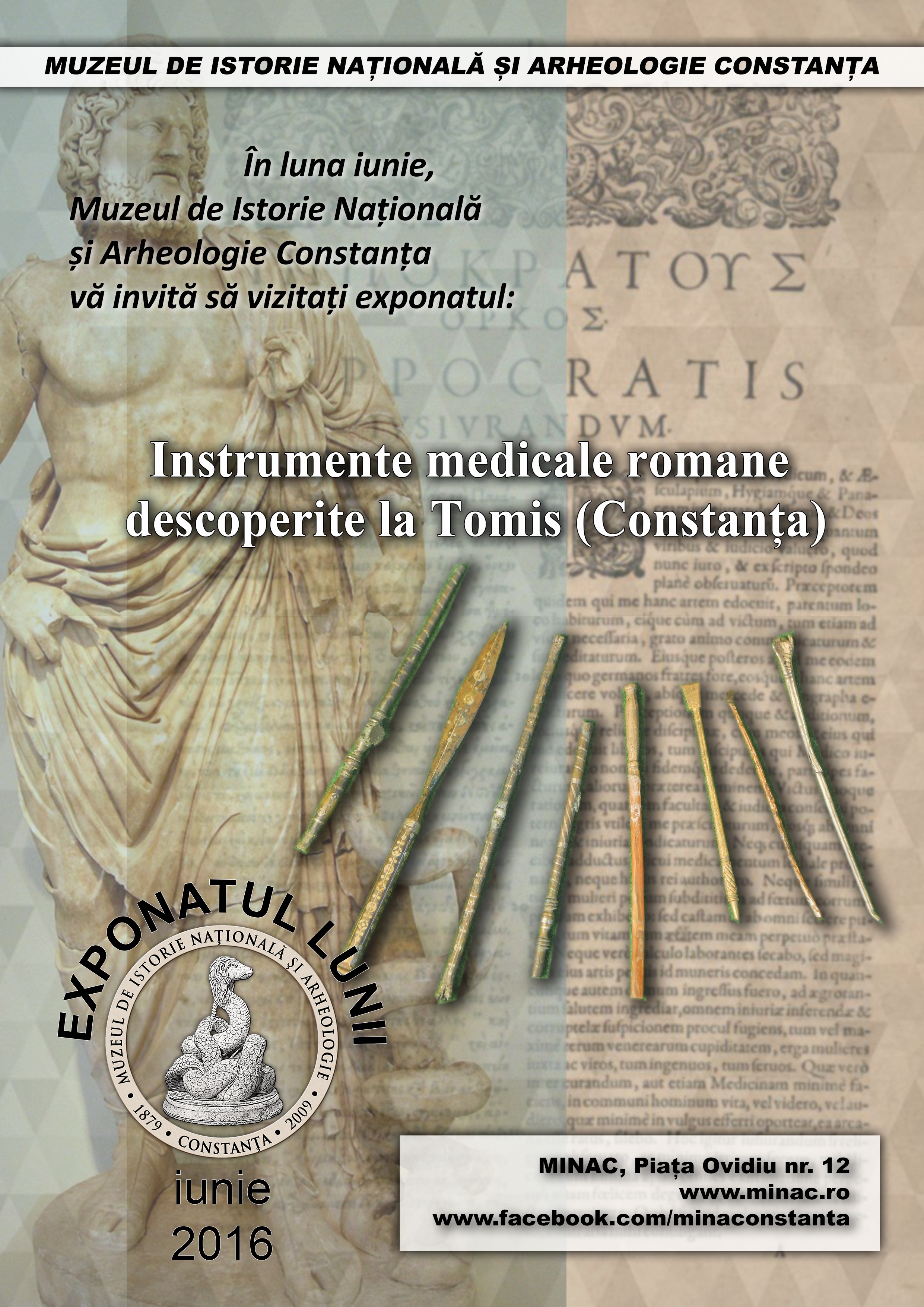O trusă de instrumente chirurgicale romane, exponatul lunii la Muzeul de Istorie din Constanța