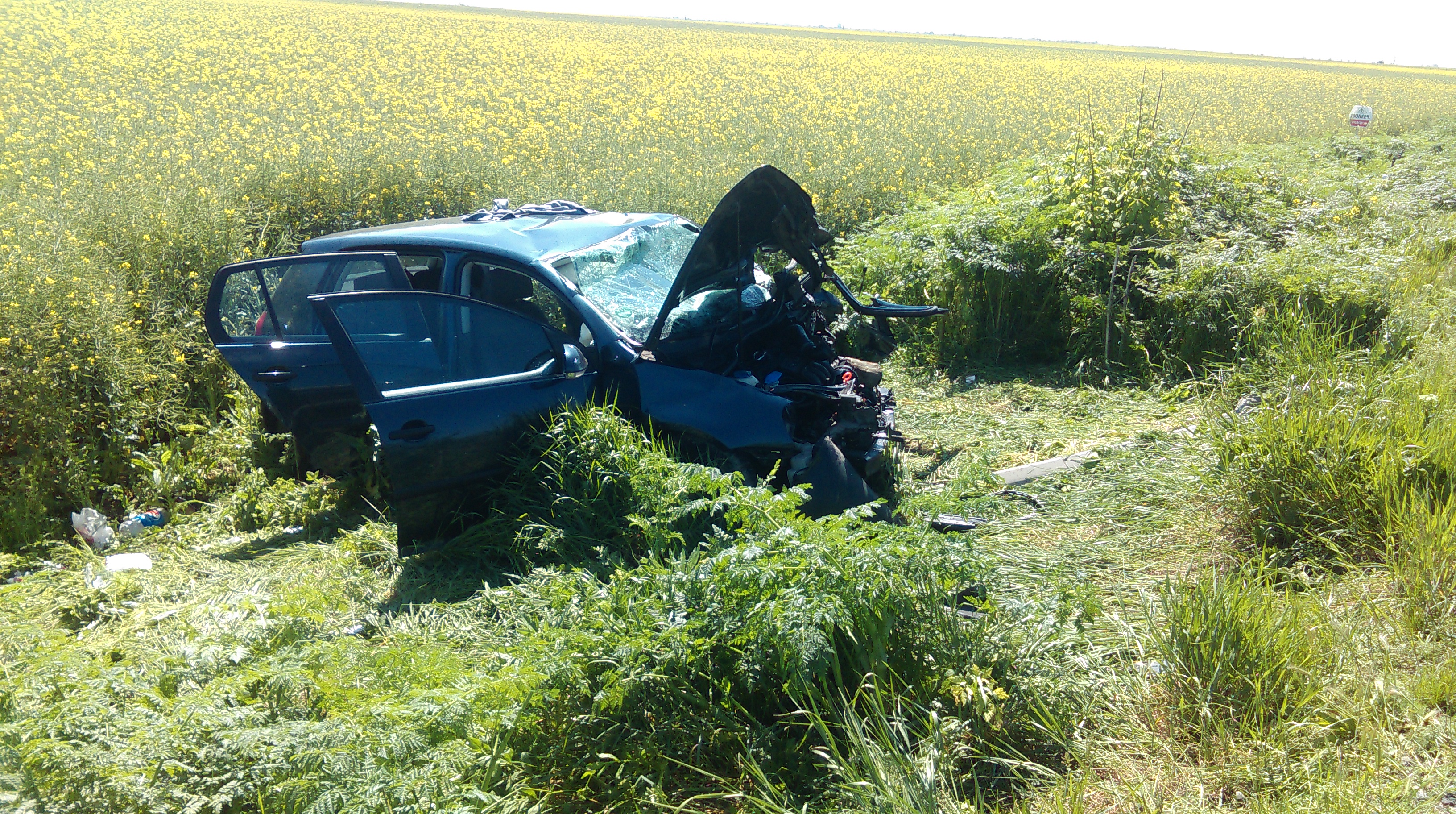 FOTO: Accident mortal, între Slobozia și Drajna, în ziua de Înviere
