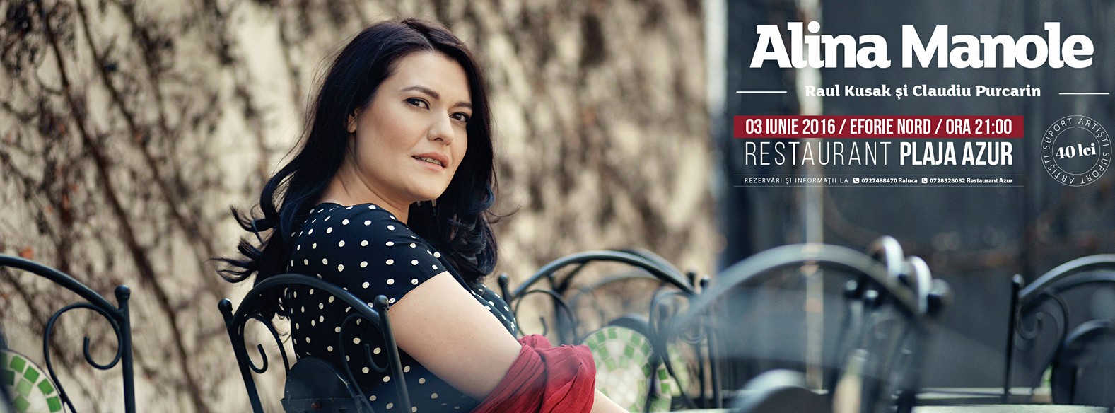 Concert Alina Manole trio la Eforie Nord