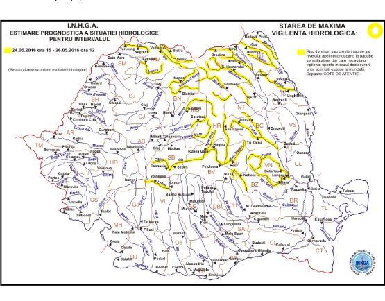 Atenționări meteo și hidro. COD GALBEN de vreme rea și INUNDAȚII