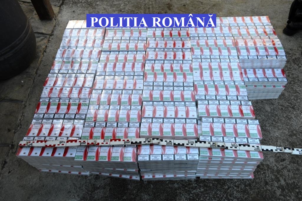 30.000 de țigarete au fost confiscate de polițiști