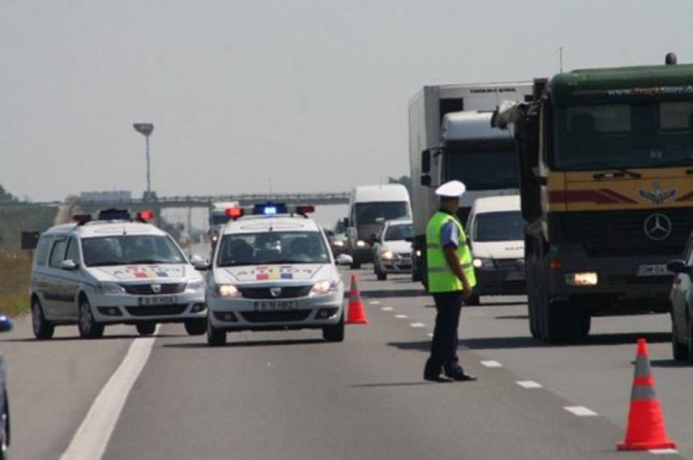 Circulaţie restricţionată pe banda unu, pe autostrada A1