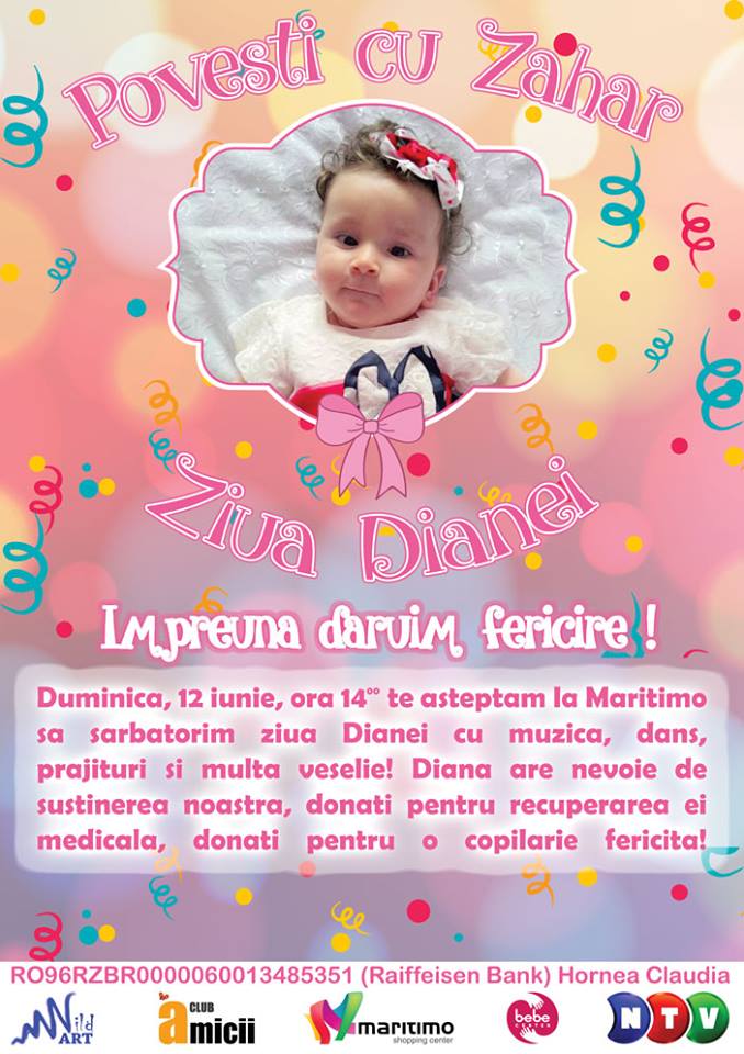 CONSTANȚA: Ziua Dianei. Un bebeluș are nevoie de ajutorul nostru