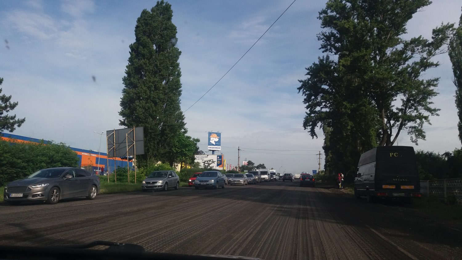 FOTO: Trafic îngreunat la intrarea în Constanța dinspre Ovidiu