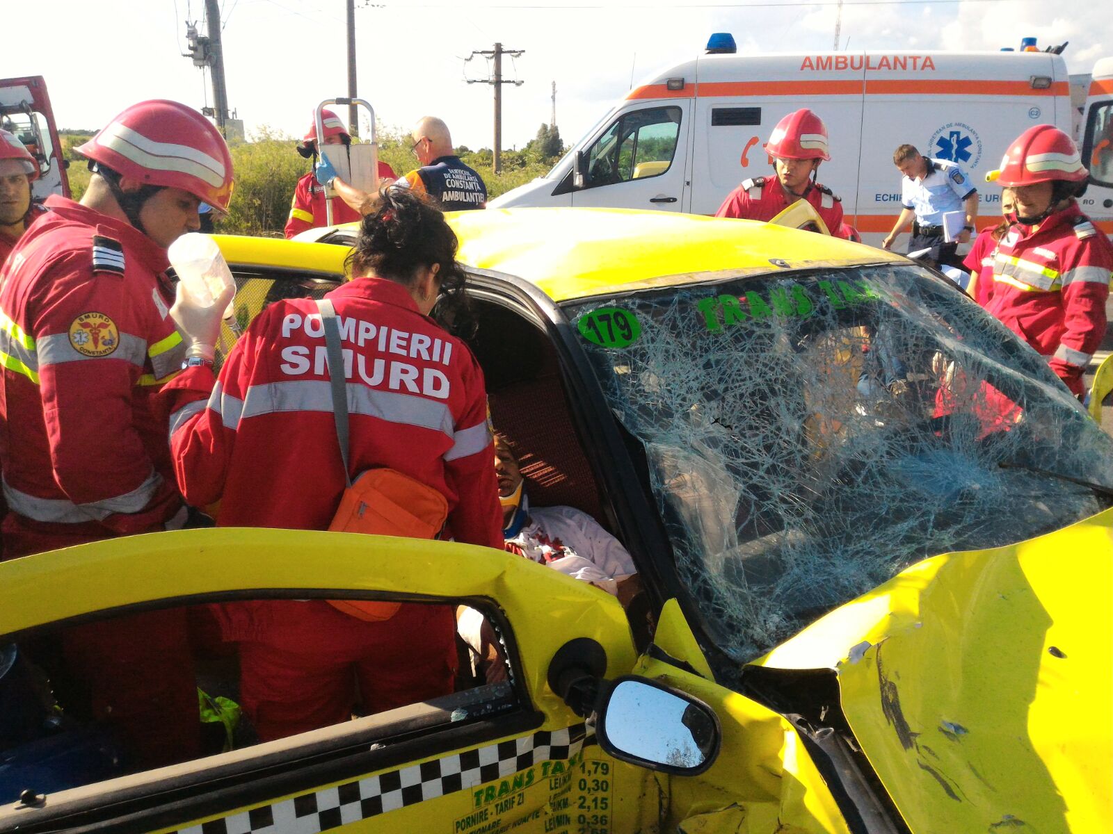 FOTO/UPDATE. Bilanţ SUMBRU. Accident rutier la intrarea în CONSTANŢA