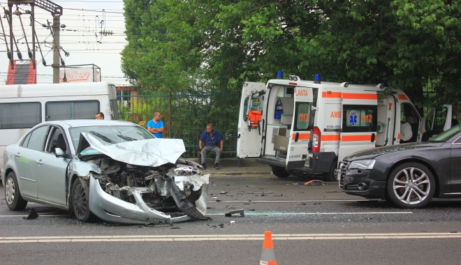 Accident rutier în zona Salvare