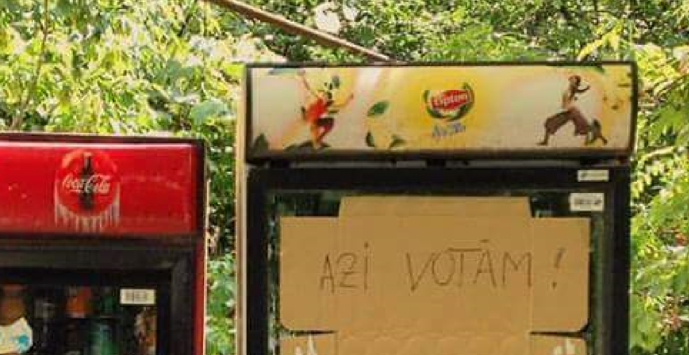 FOTO: ,,Azi VOTĂM, nu BEM” – mobilizare la butic