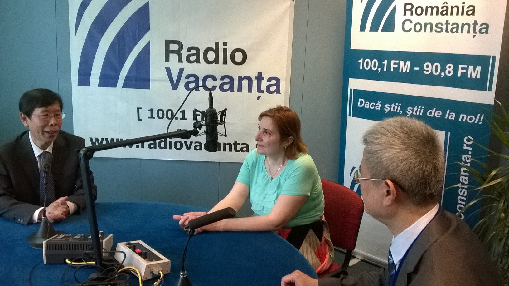 O delegație chineză, în vizită la Radio Constanța