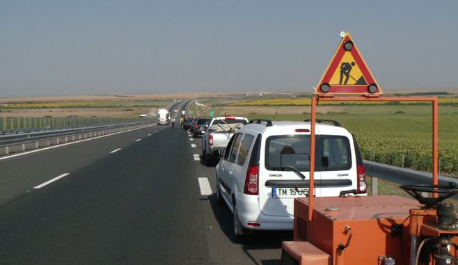 UPDATE – Circulație restricționată pe Autostrada Soarelui, între Medgidia și Cernavodă
