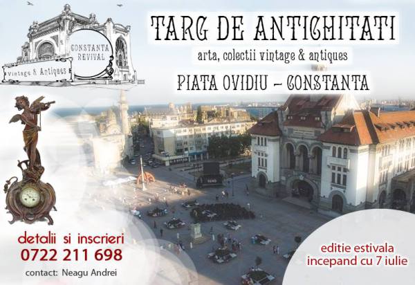 CONSTANȚA: Târg de Artă și Antichități în Piața Ovidiu
