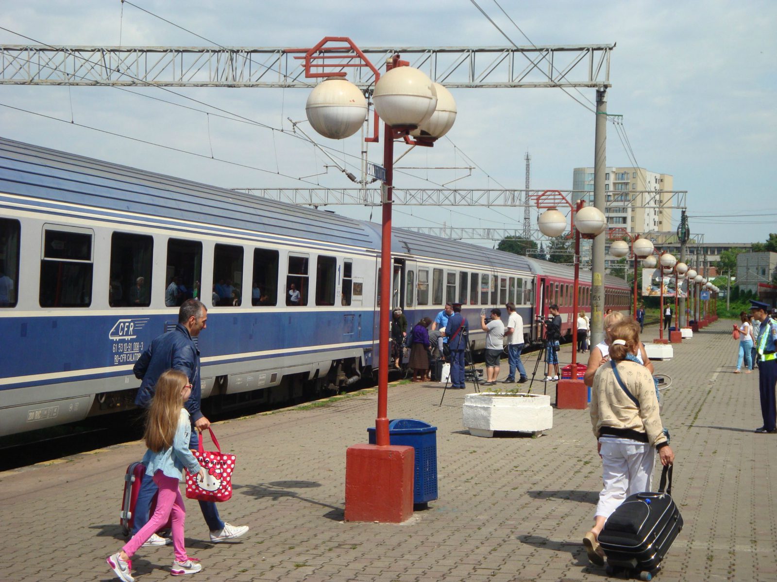 Tren CONSTANŢA-BUCUREŞTI, blocat în apropiere de Cernavodă