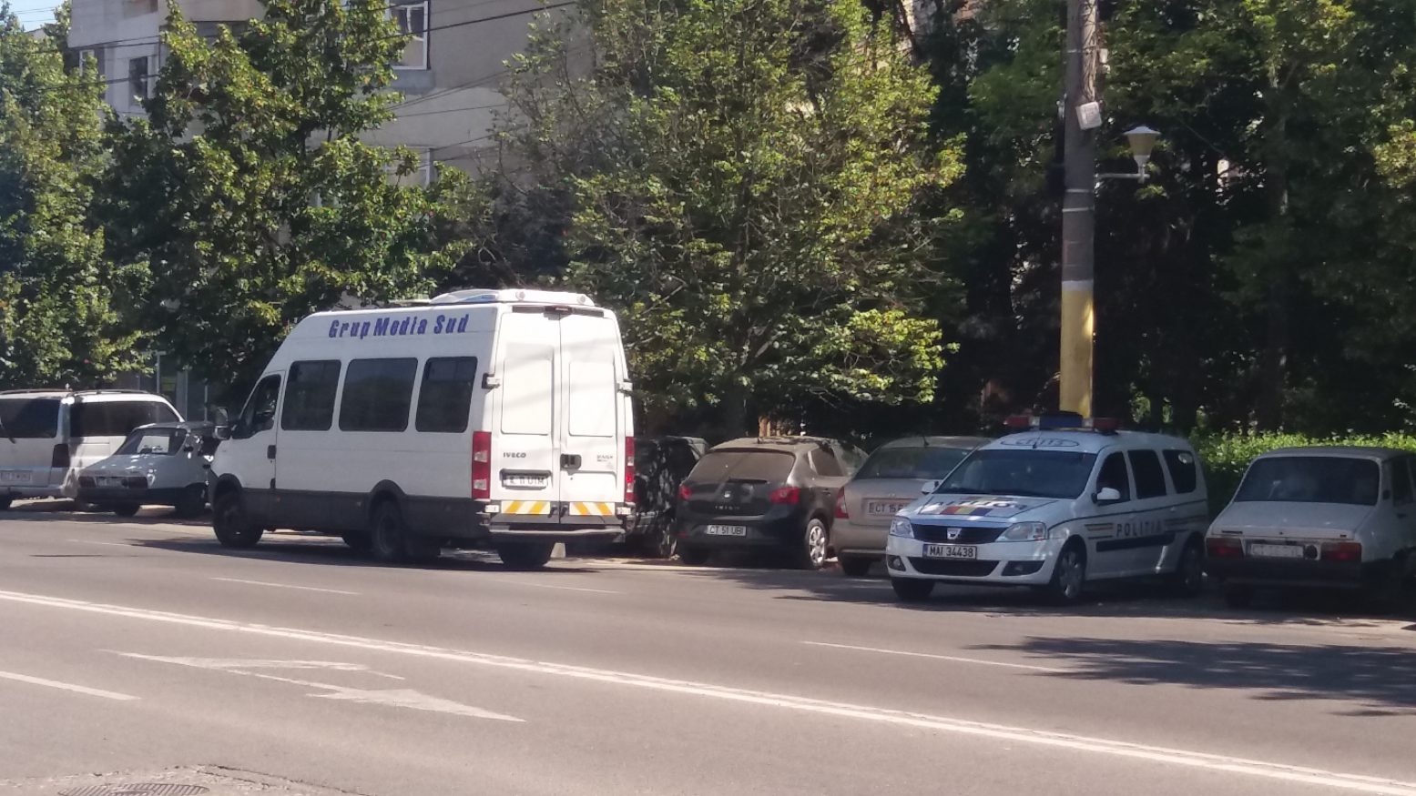 CONSTANȚA/FOTO: Șoferul unui microbuz GMS a fost amendat pentru că nu elibera bilete