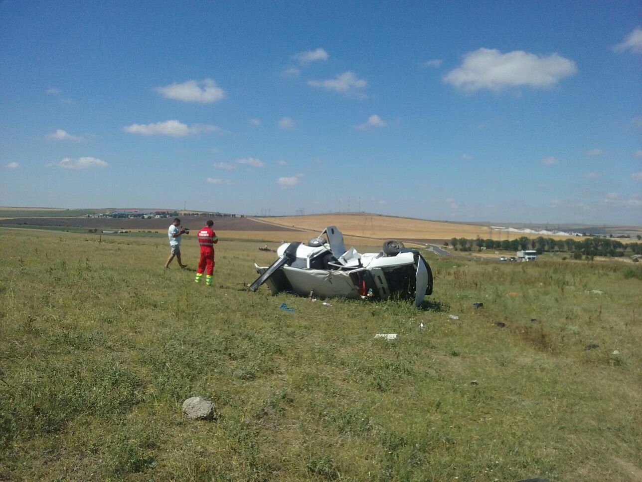 Update 2 – CONSTANȚA: Accident grav la Sibioara. Mai multe persoane, încarcerate