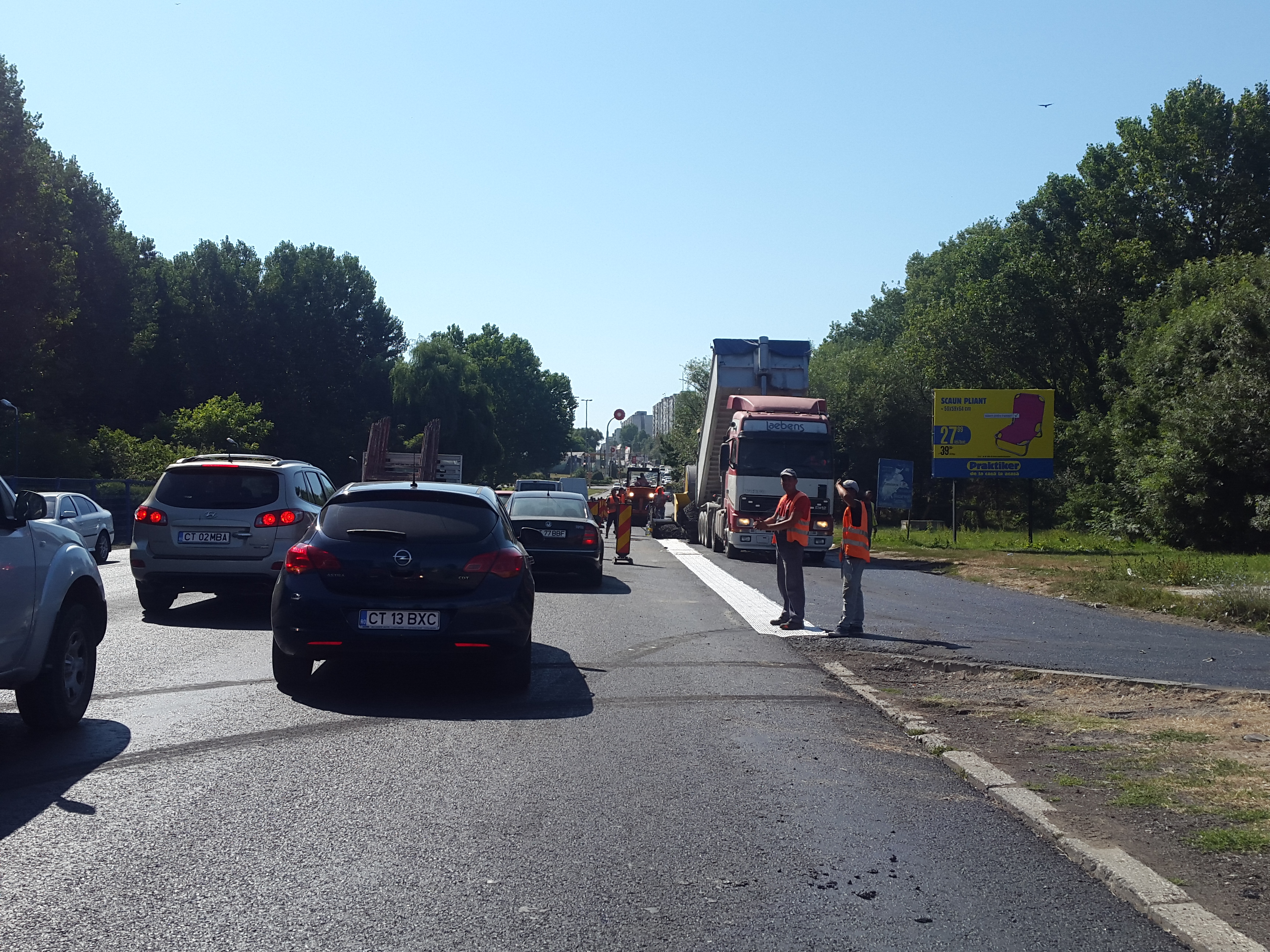 Foto: Circulație de coșmar pe DN2A, la intrare în Constanța