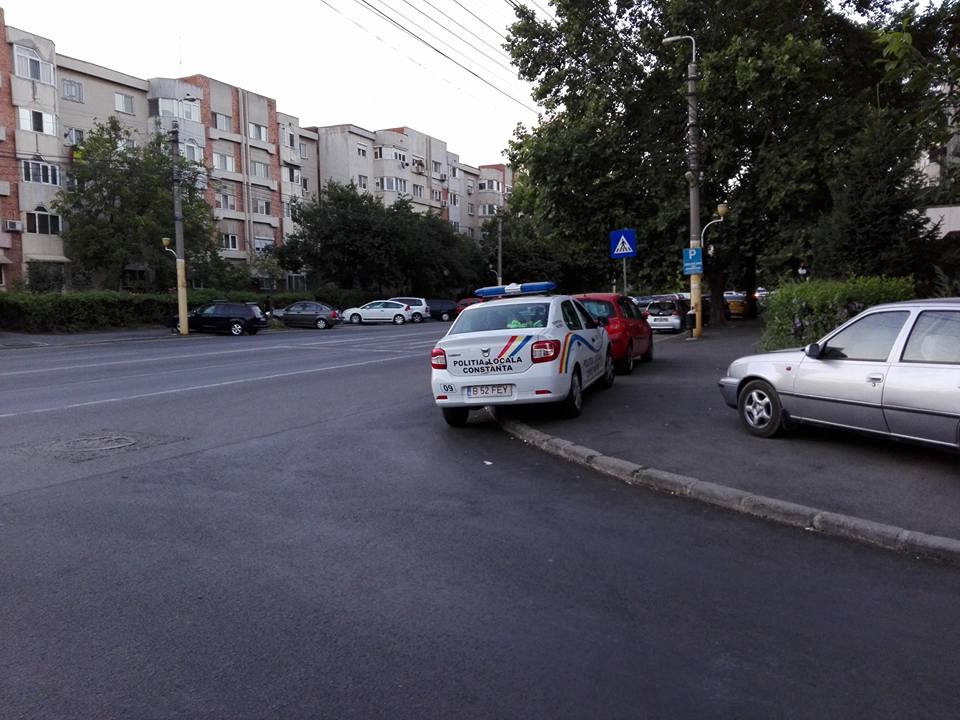 FOTO – CONSTANȚA. Cum a parcat un polițist local