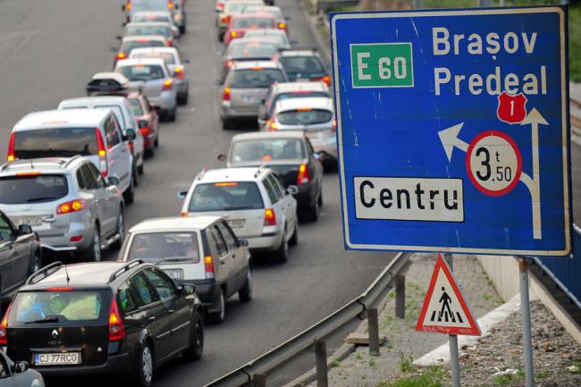 Aglomeraţie în trafic pe DN1